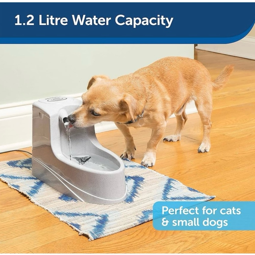 NWOT - Pet Water Fountain with Filter - Gray